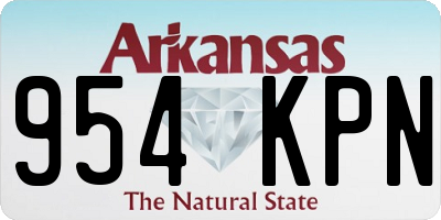 AR license plate 954KPN