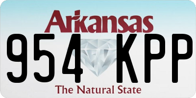 AR license plate 954KPP