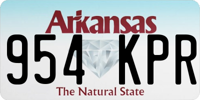 AR license plate 954KPR