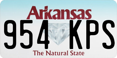 AR license plate 954KPS