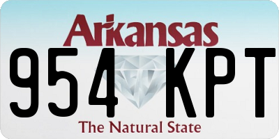 AR license plate 954KPT