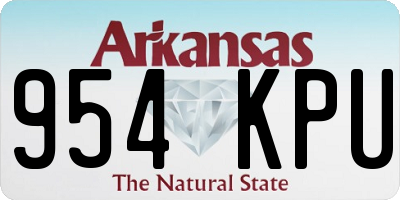 AR license plate 954KPU