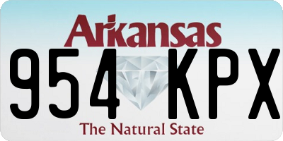 AR license plate 954KPX