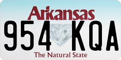 AR license plate 954KQA