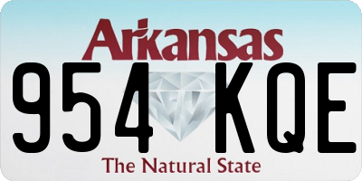 AR license plate 954KQE