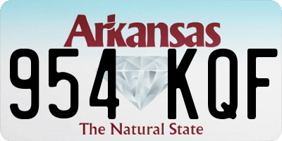 AR license plate 954KQF