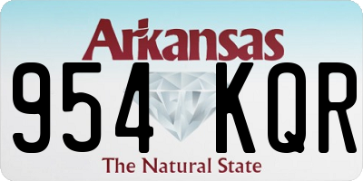 AR license plate 954KQR