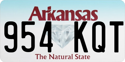 AR license plate 954KQT