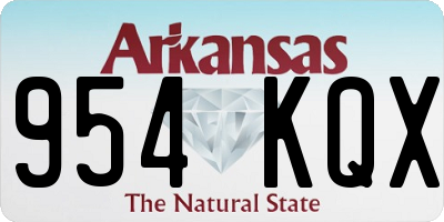AR license plate 954KQX
