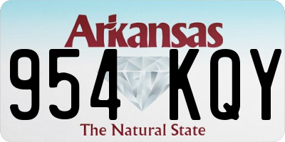 AR license plate 954KQY