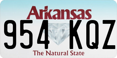 AR license plate 954KQZ