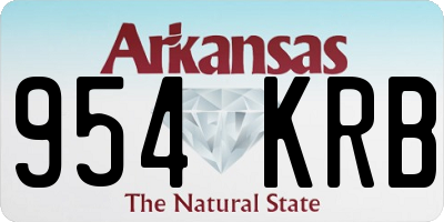 AR license plate 954KRB