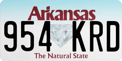 AR license plate 954KRD