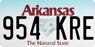 AR license plate 954KRE