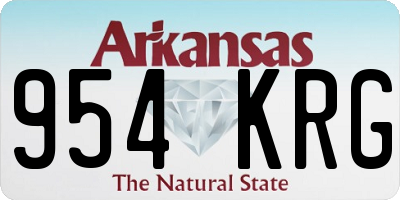 AR license plate 954KRG