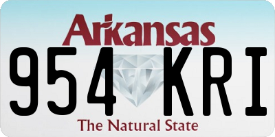AR license plate 954KRI
