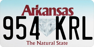 AR license plate 954KRL