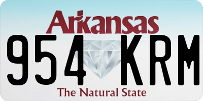 AR license plate 954KRM