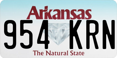 AR license plate 954KRN