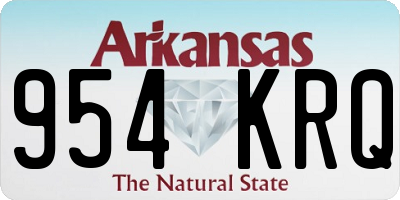 AR license plate 954KRQ
