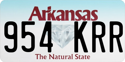 AR license plate 954KRR