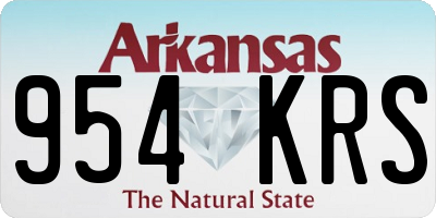 AR license plate 954KRS