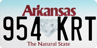 AR license plate 954KRT