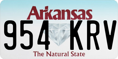 AR license plate 954KRV