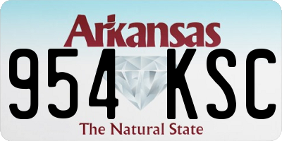 AR license plate 954KSC