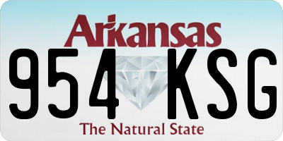 AR license plate 954KSG