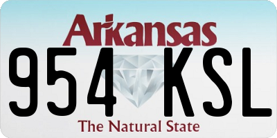 AR license plate 954KSL