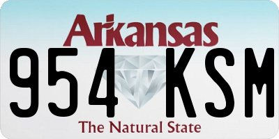AR license plate 954KSM