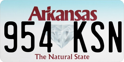 AR license plate 954KSN