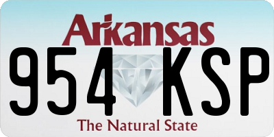 AR license plate 954KSP