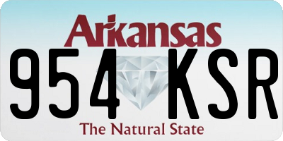 AR license plate 954KSR