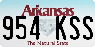 AR license plate 954KSS