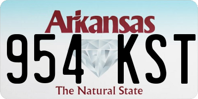 AR license plate 954KST