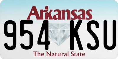 AR license plate 954KSU