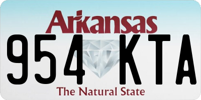 AR license plate 954KTA