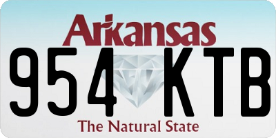 AR license plate 954KTB