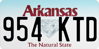 AR license plate 954KTD
