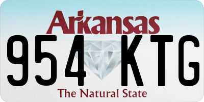 AR license plate 954KTG