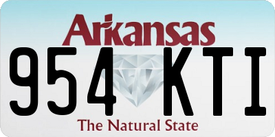 AR license plate 954KTI