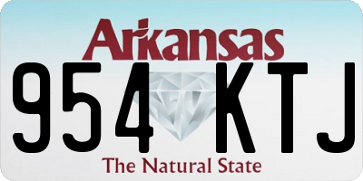AR license plate 954KTJ