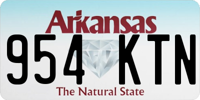 AR license plate 954KTN