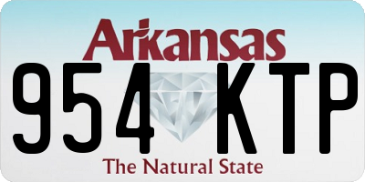 AR license plate 954KTP
