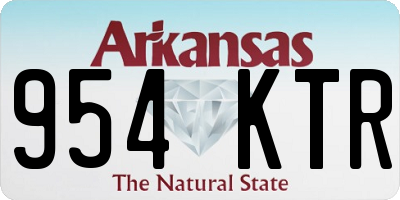 AR license plate 954KTR