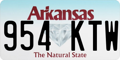 AR license plate 954KTW