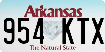 AR license plate 954KTX