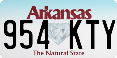 AR license plate 954KTY
